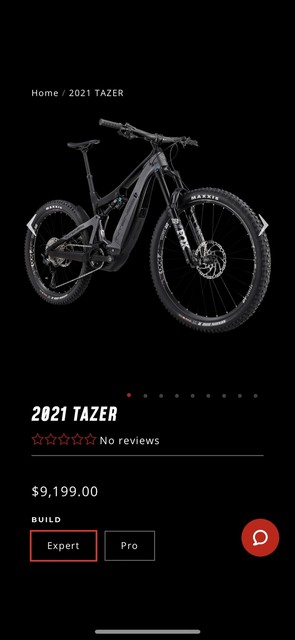 Large frame Intense tazer expert ebike 